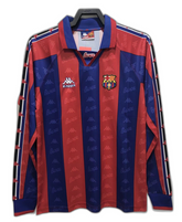 Camisa titular do Barcelona 96/97 I - Versão retrô de manga comprida