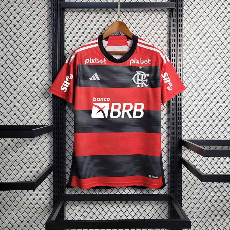 Imagem do produto Flamengo 23-24 Home Full patrocínio com entrega para brasileiros no Reino Unido