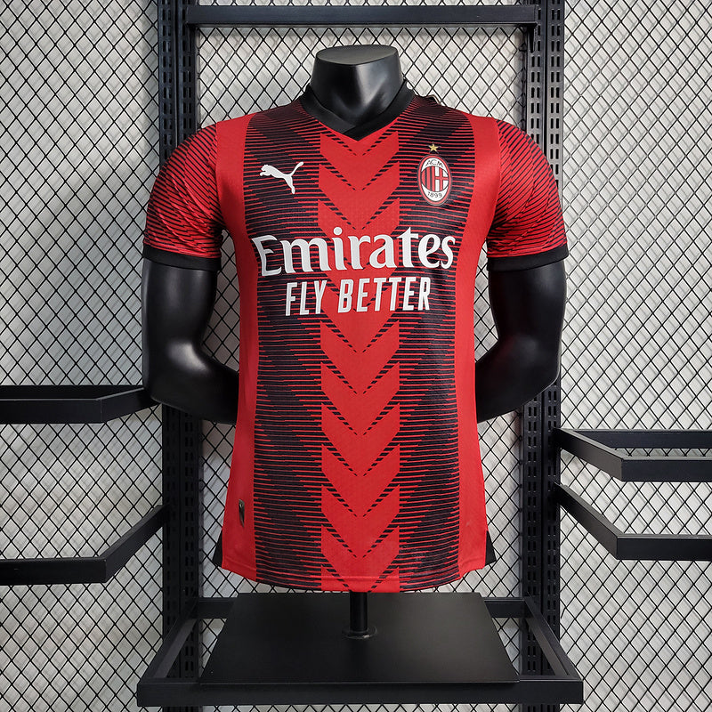 Imagem do produto Milan 23-24 Home versão jogador com entrega para brasileiros no Reino Unido