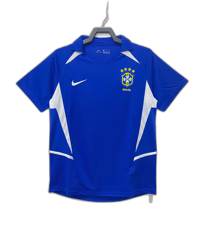 Camiseta de visitante de Brasil 2002 II - Versión retro