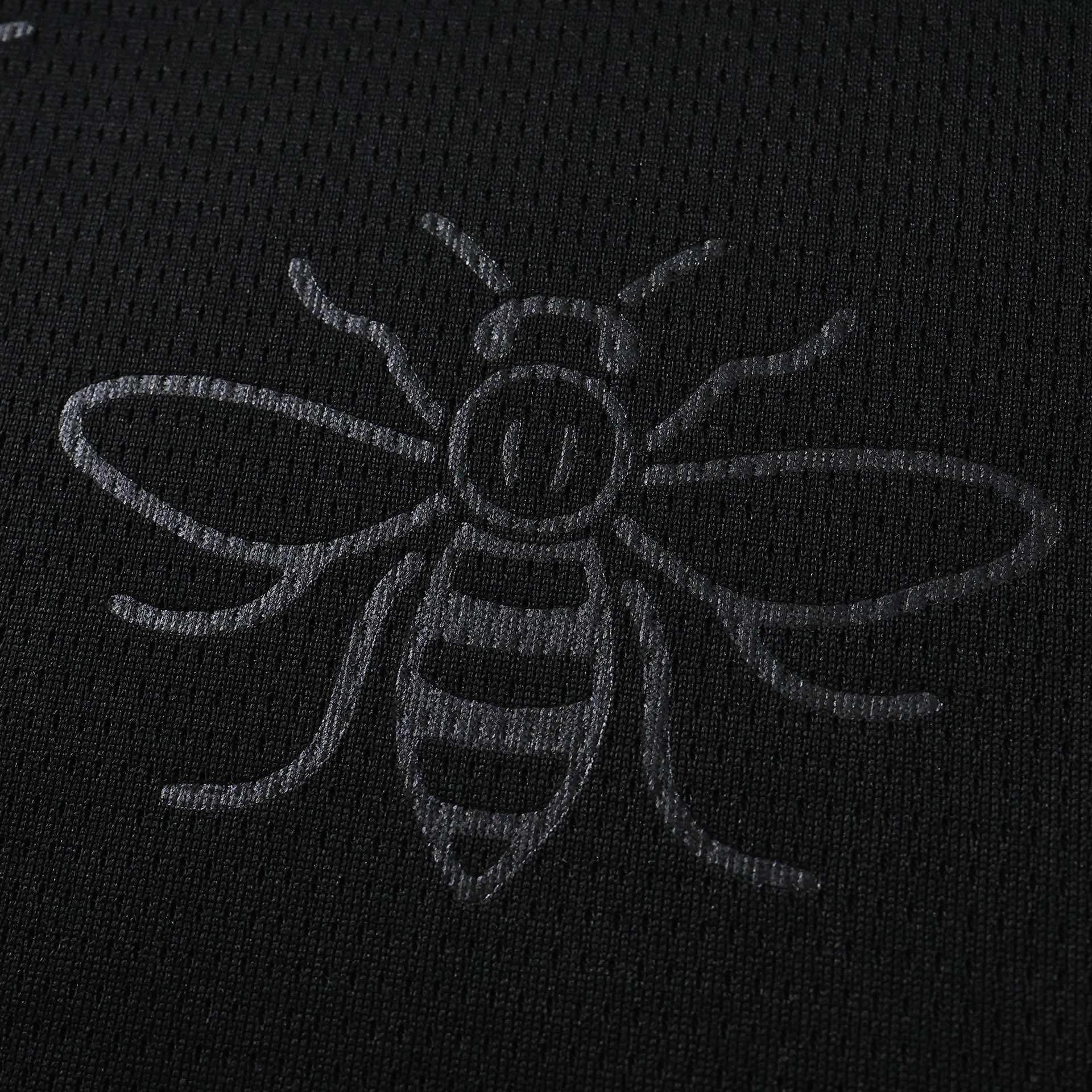 Manchester City 26/27 Away Kids Kit - bee pattern fabric detail