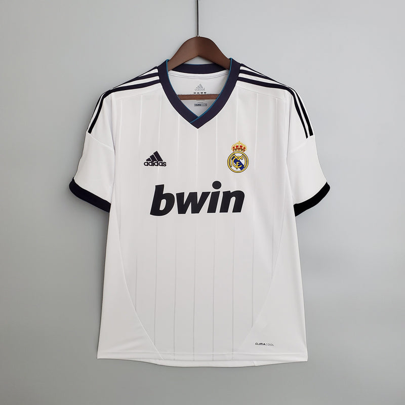 Imagem do produto Camisa Real Madrid Titular 12/13 - Versão Retro com entrega para brasileiros no Reino Unido