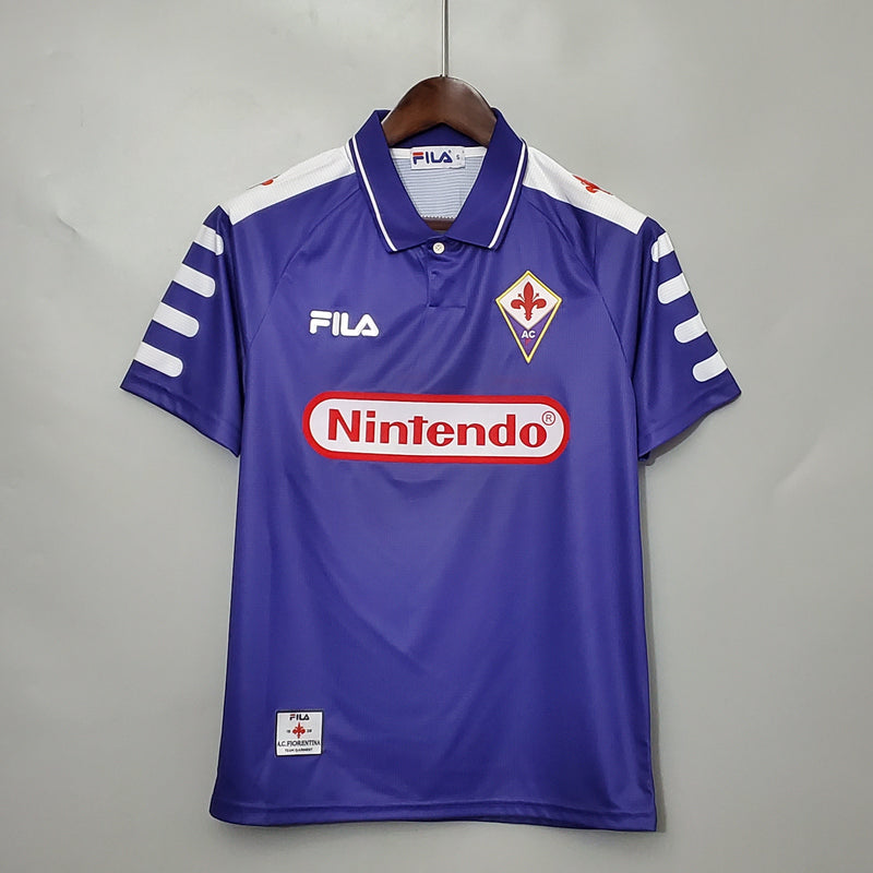 Imagem do produto Camisa Fiorentina Titular 98/99 - Versão Retro com entrega para brasileiros no Reino Unido