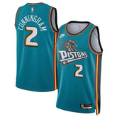 Camisa NBA Cade Cunningham Detroit Pistons Unissex 2023 Azul-petróleo - Edição Clássica 