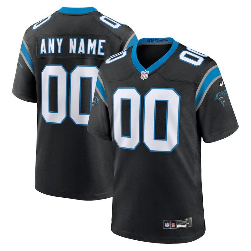 Carolina Panthers - Camisa personalizada para jogo da NFL - Preta