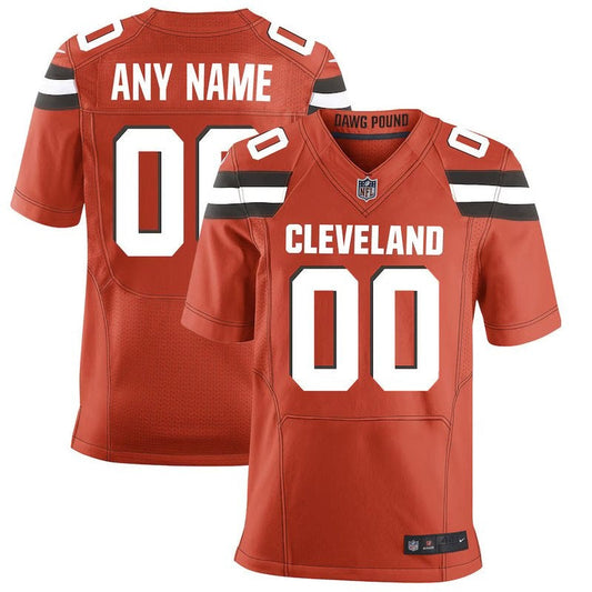Cleveland Browns - Camisa NFL Alternativa Personalizada - Marrom - Laranja