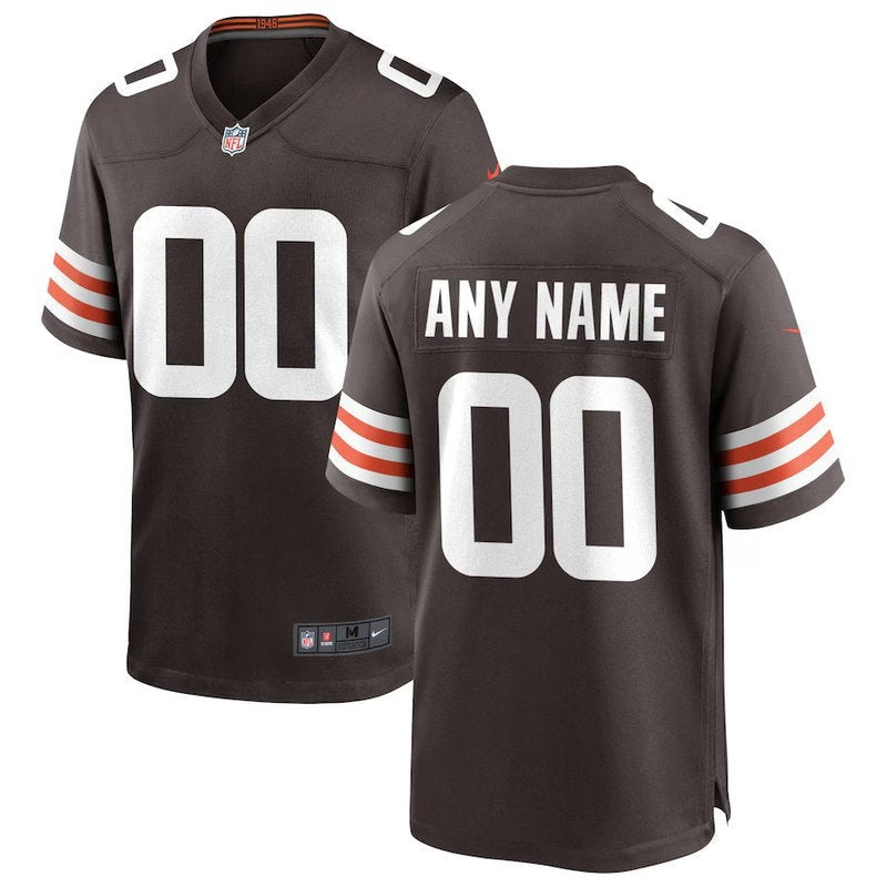 Cleveland Browns - Camisa personalizada para jogo da NFL - Marrom