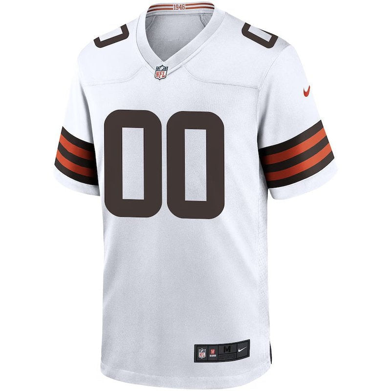 Cleveland Browns - Camisa personalizada para jogo da NFL - Marrom - Branco