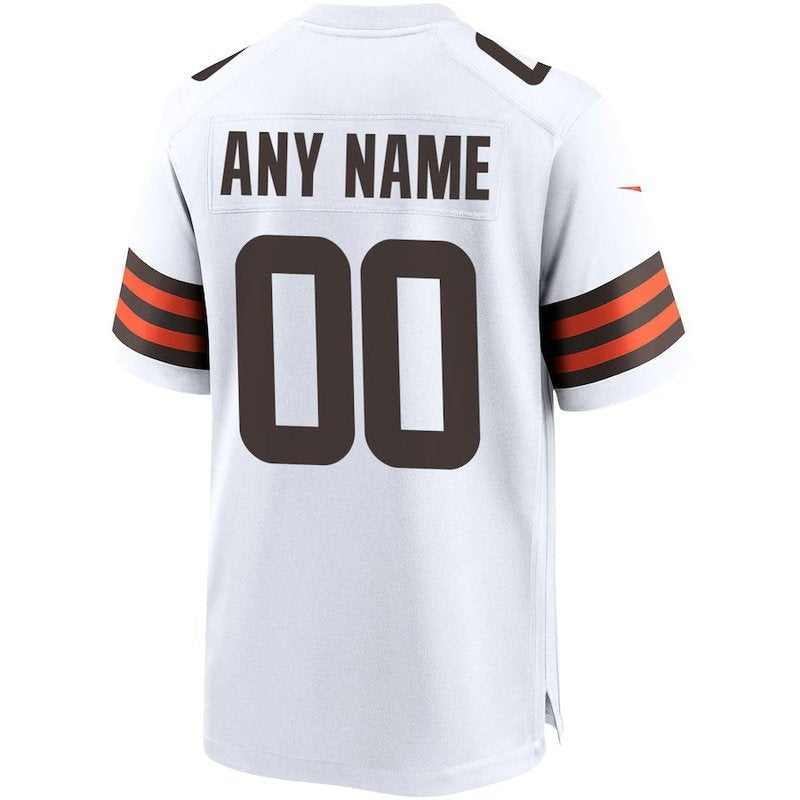 Cleveland Browns - Camisa personalizada para jogo da NFL - Marrom - Branco