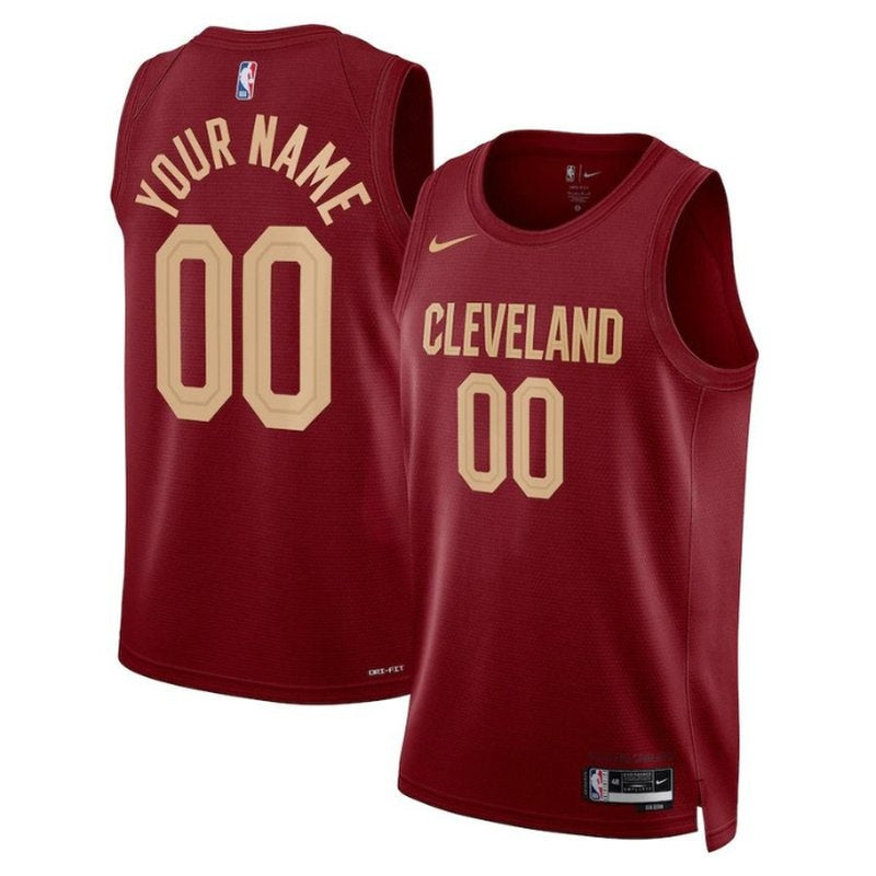 Camiseta unisex de la NBA Cleveland Cavaliers 2023, color vino - Edición Icon 