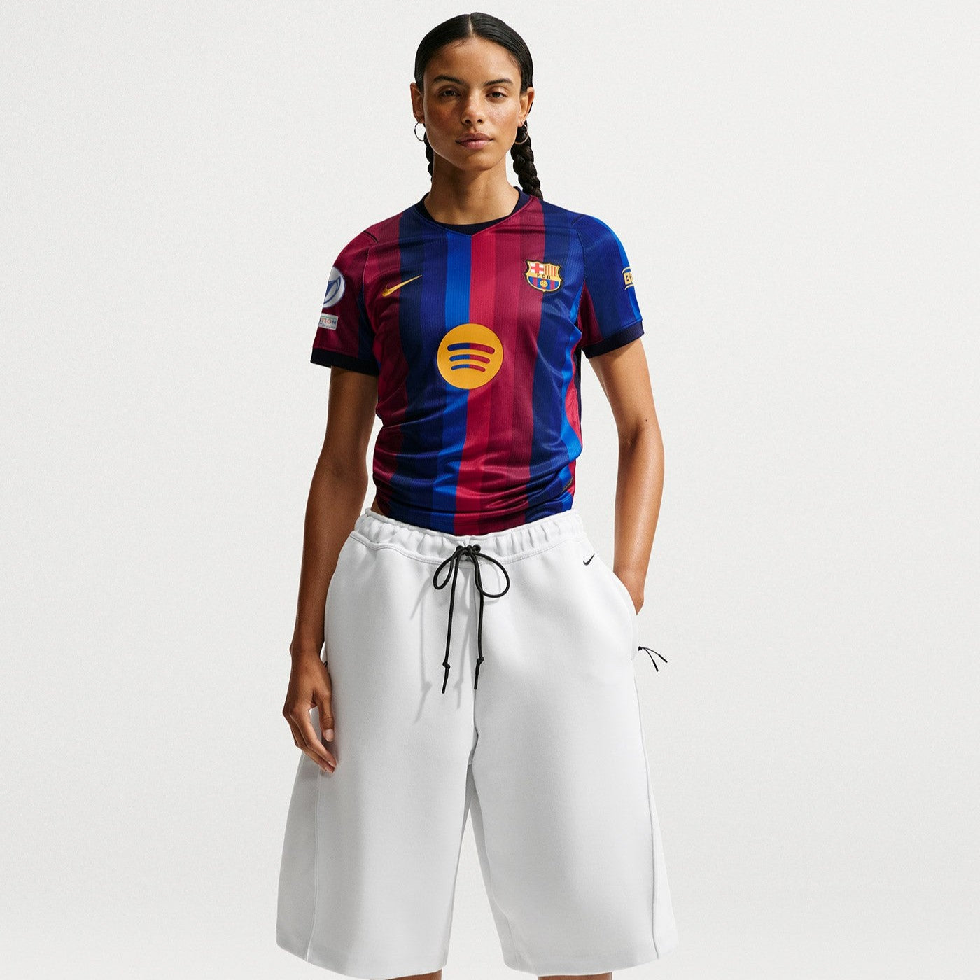 Barcelona 26/27 Home Women's Jersey - worn by model full length