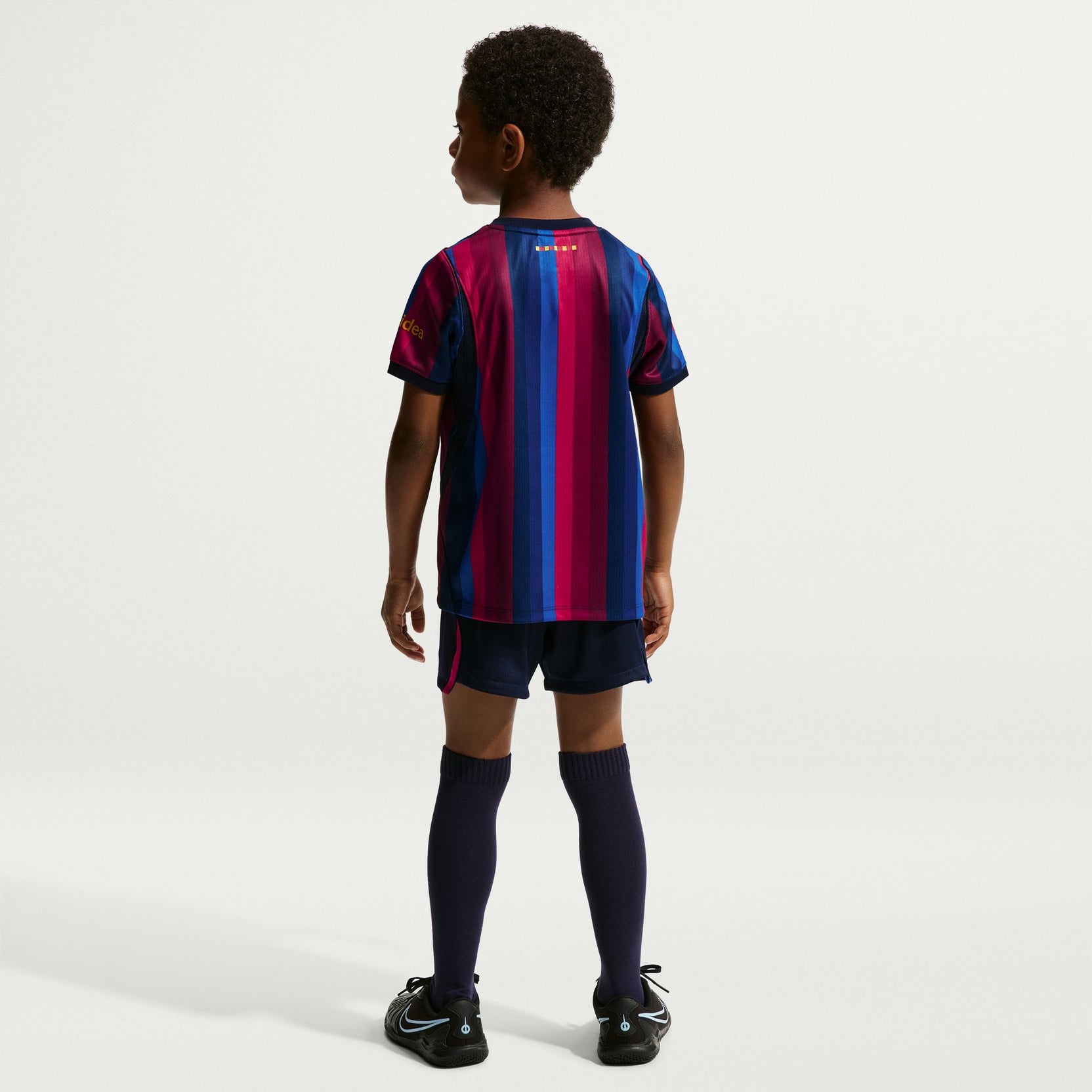 Barcelona 26/27 Home Kids Kit - worn by model back