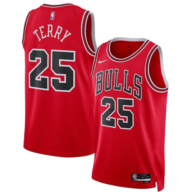 Camiseta unisex de la NBA Dalen Terry Chicago Bulls 2022 - Edición Ícono - Roja