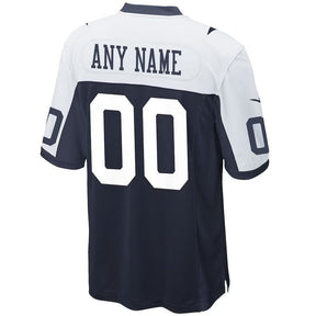 Dallas Cowboys - Camisa de jogo personalizada alternativa da NFL - Azul-marinho