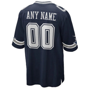 Dallas Cowboys - Camisa personalizada para jogo da NFL - Azul-marinho