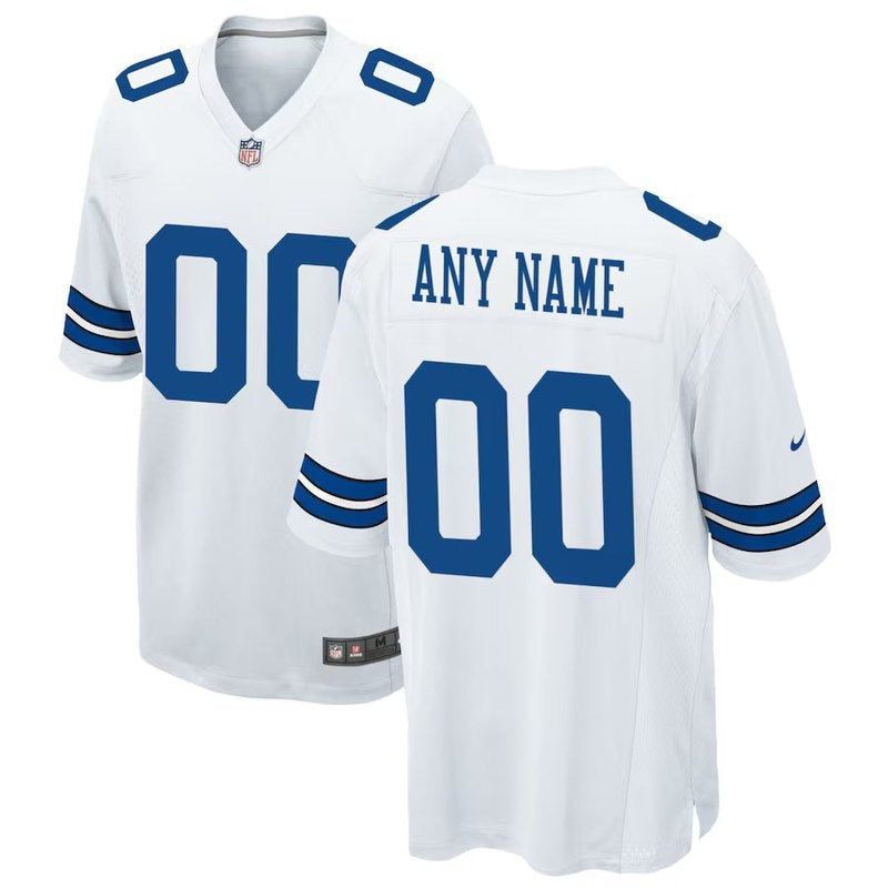 Camiseta personalizada de la NFL de los Dallas Cowboys - Blanca