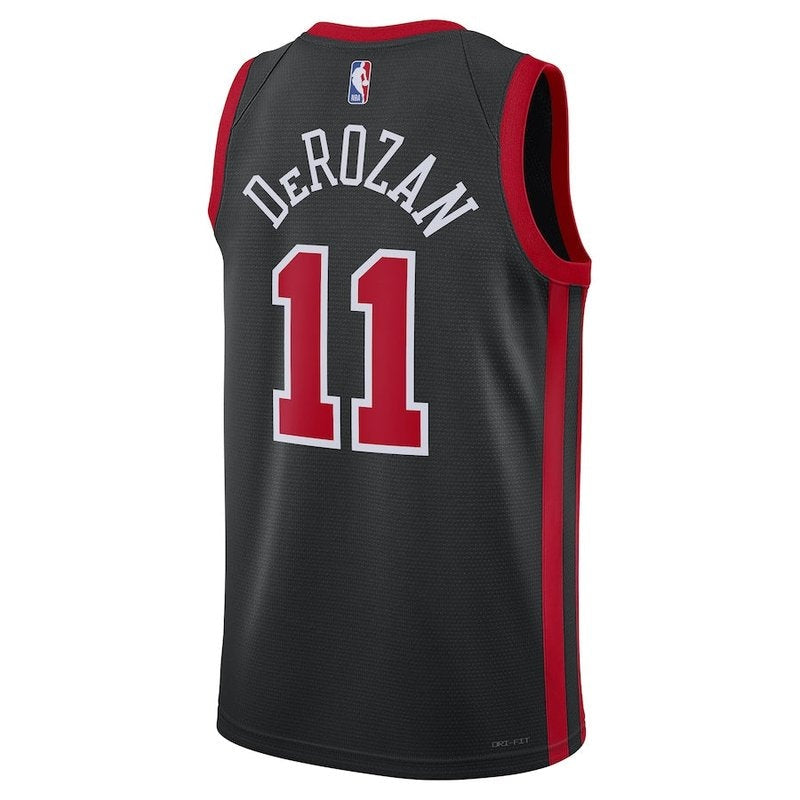 Camiseta unisex de la NBA de DeMar DeRozan de los Chicago Bulls (23/24) - Negra - Edición City