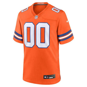 Denver Broncos - Coleção Mile High - Camisa personalizada de jogo da NFL de 1977 - Laranja