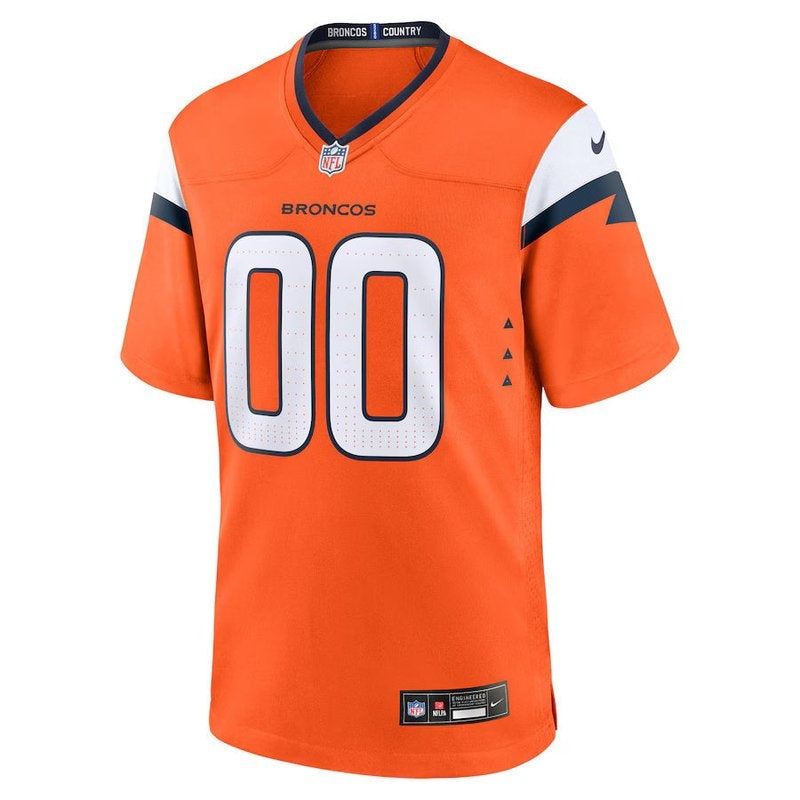 Denver Broncos - Coleção Mile High - Camisa personalizada para jogo da NFL - Laranja