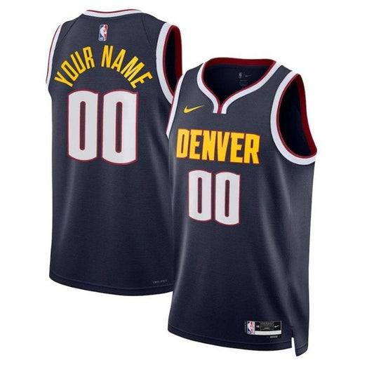 Camisa NBA Denver Nuggets Unissex 2023 Azul Marinho - Edição Ícone 