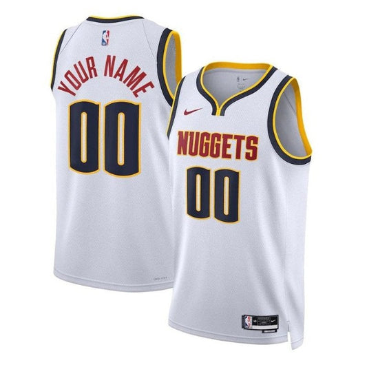 Camisa NBA Denver Nuggets Unissex 2023 Branca - Edição Associação 