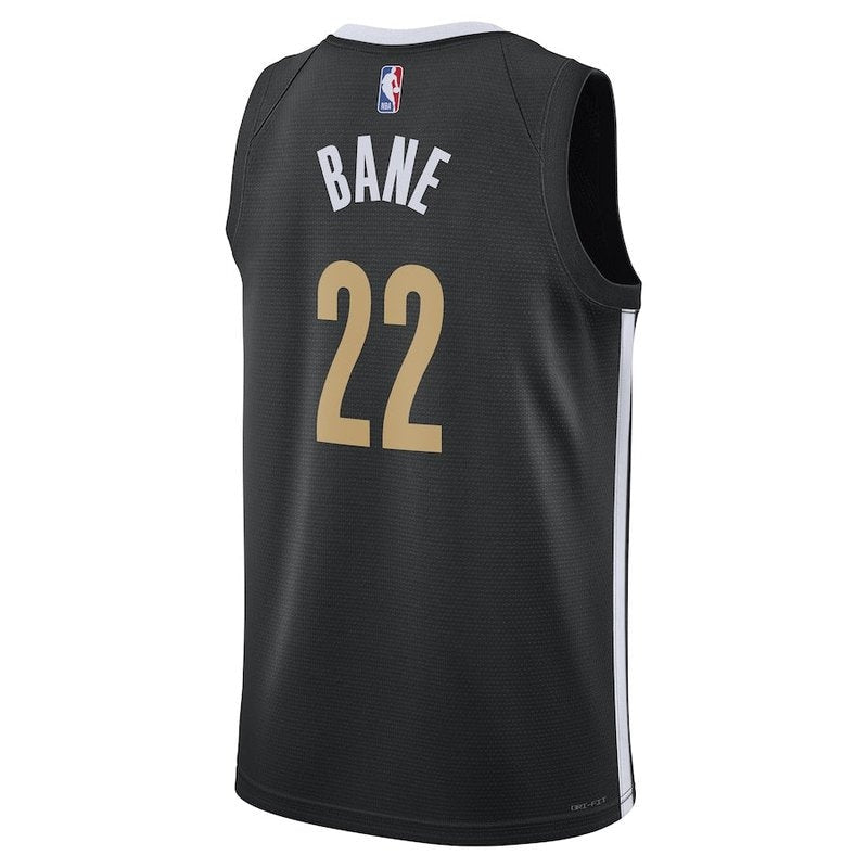 Camiseta unisex de la NBA Desmond Bane de los Memphis Grizzlies 23/24 - Negra - Edición City