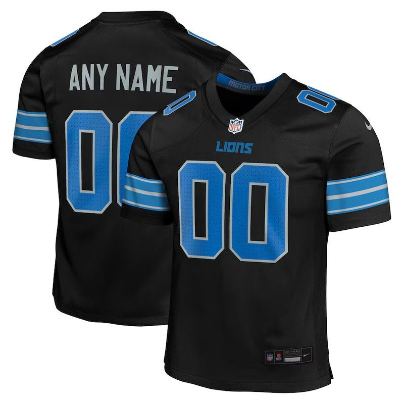 Camiseta personalizada alternativa de la NFL de los Detroit Lions - Negra