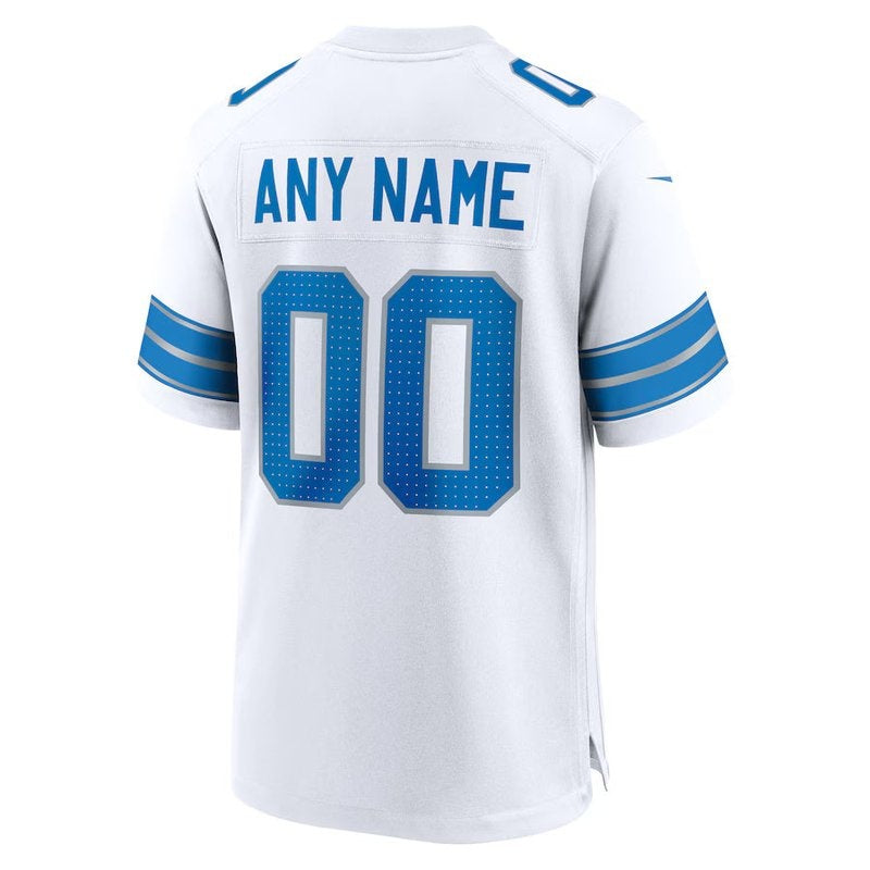 Detroit Lions - Camisa personalizada para jogo da NFL - Branca 