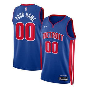 Camisa NBA Detroit Pistons Unissex 2023 Azul - Edição Ícone 