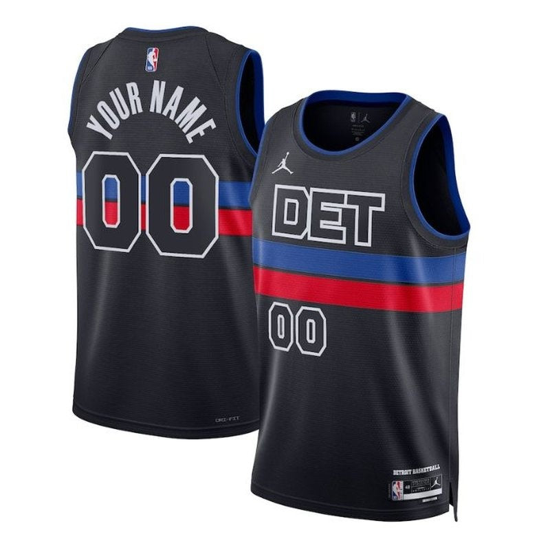 Camiseta unisex de la NBA de los Detroit Pistons 2023 - Edición Statement - Azul 