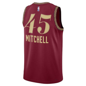 Camiseta unisex de la NBA de Donovan Mitchell, Cleveland Cavaliers, 23/24, color vino, edición ciudad