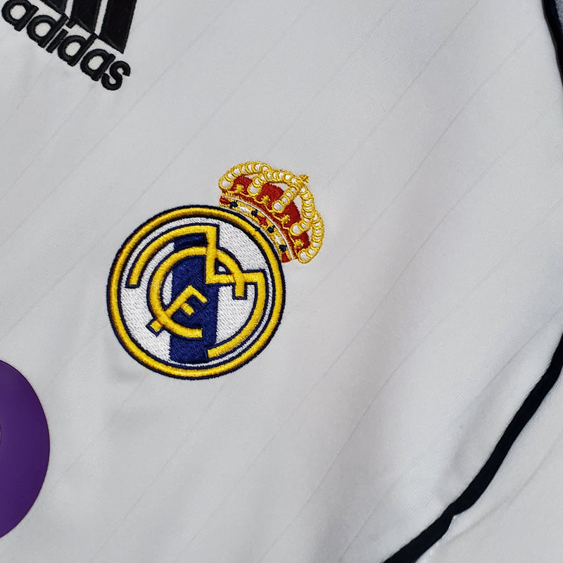 Real Madrid Home Shirt 06/07 - Long Sleeve Retro Version