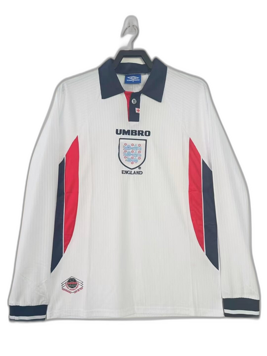 Camiseta local de Inglaterra 1998 (versión retro de manga larga)