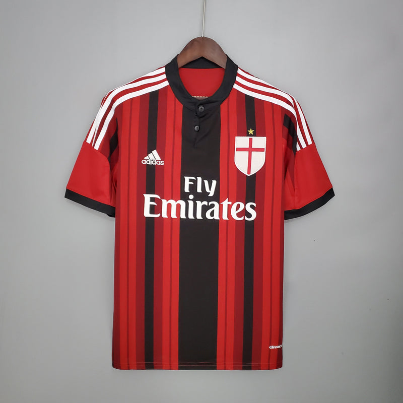 Imagem do produto Camisa Milan Titular 14/15 - Versão Retro com entrega para brasileiros no Reino Unido