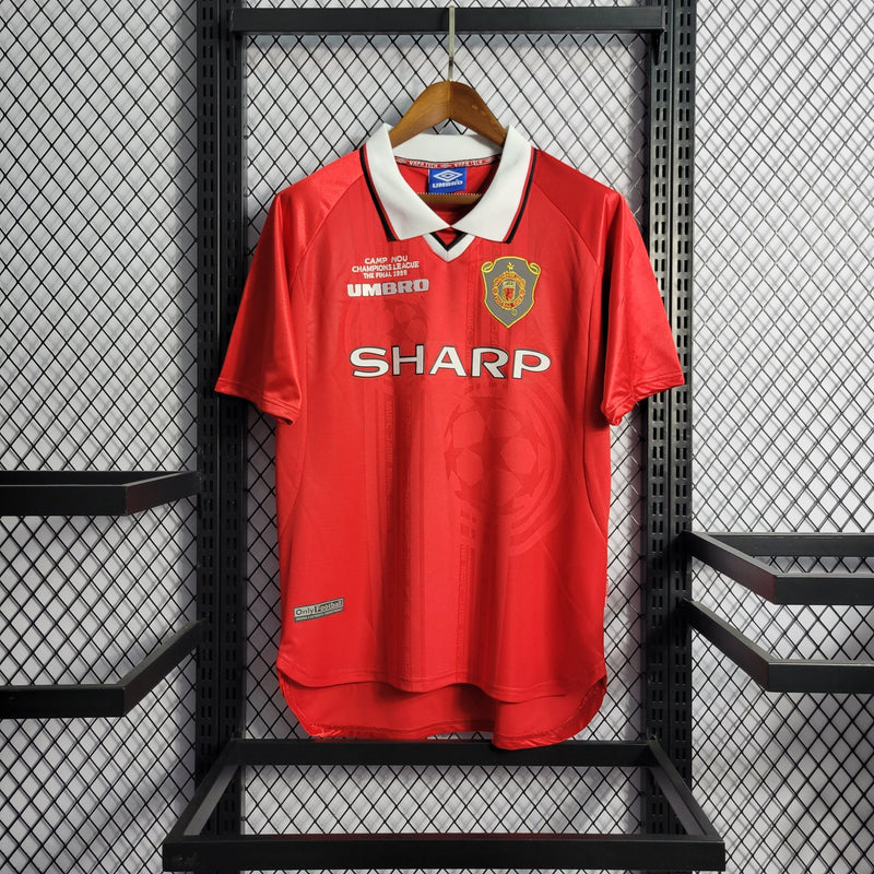 Imagem do produto Camisa Manchester United Titular 1999 - Versão Retro com entrega para brasileiros no Reino Unido