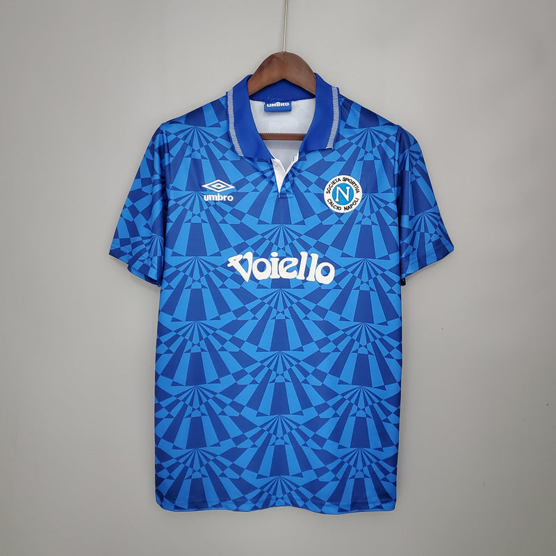 Imagem do produto Camisa Napoli Titular 91/93 - Versão Retro com entrega para brasileiros no Reino Unido