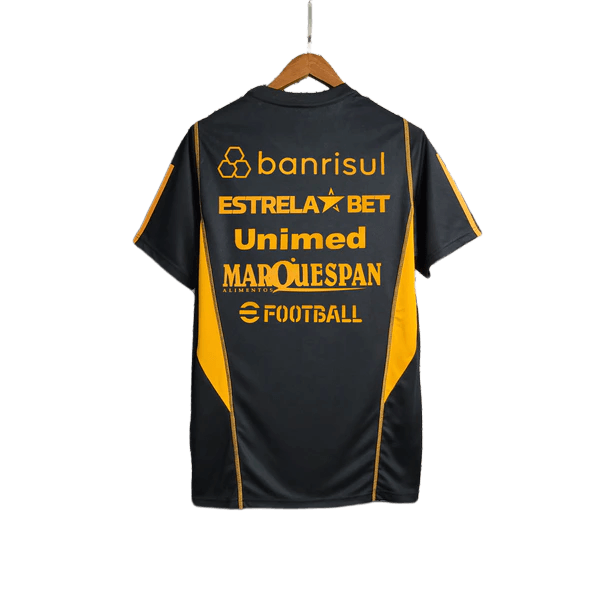 Camiseta de entrenamiento del Internacional 23/24 - Negra - Todos los patrocinadores - Versión para aficionados 