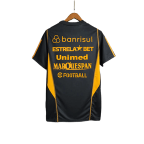 Camisa de treino do Internacional 23/24 - Preta - Todos os patrocinadores - Versão Torcedor 