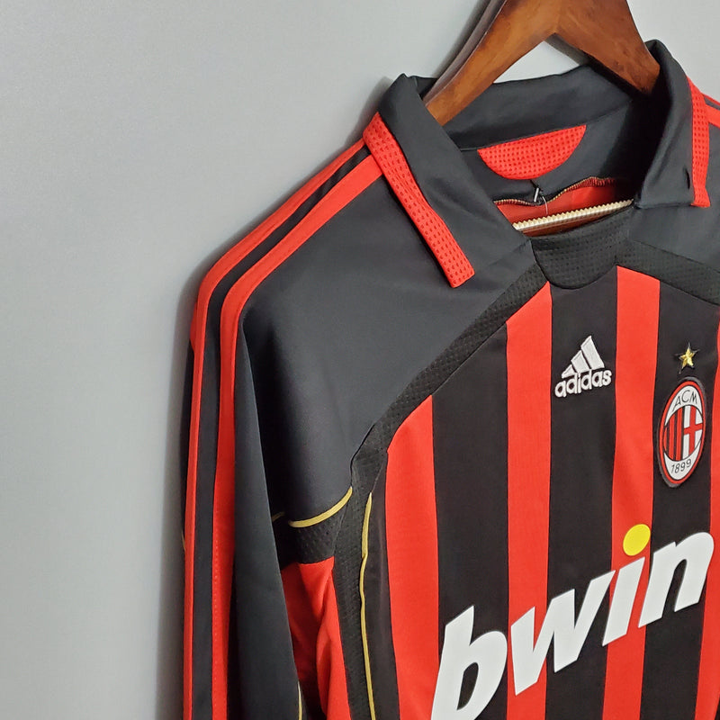 Milan Home Shirt 06/07 - Retro Long Sleeve Version