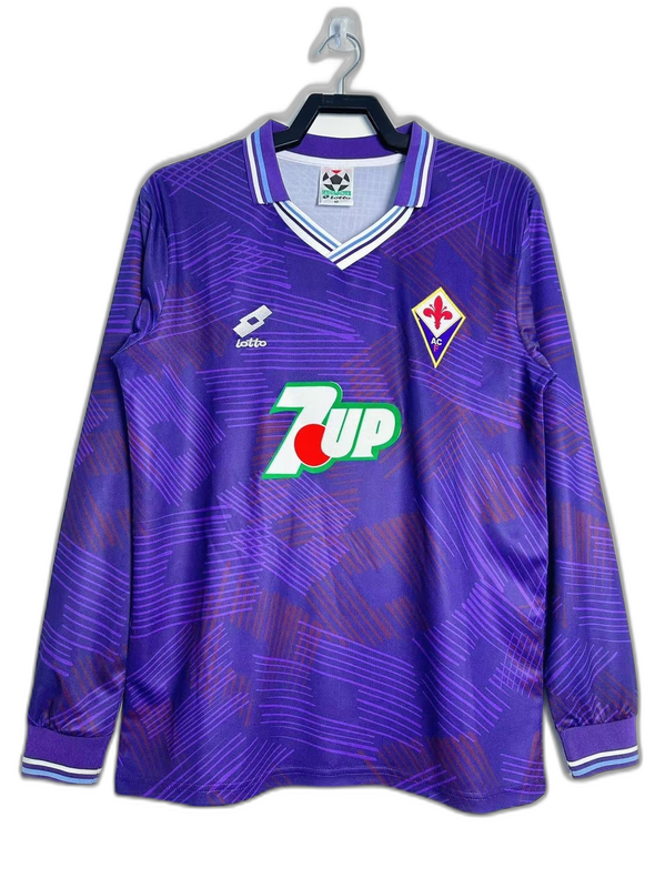 Camisa Fiorentina 92/93 I Home - Manga Longa Versão Retro