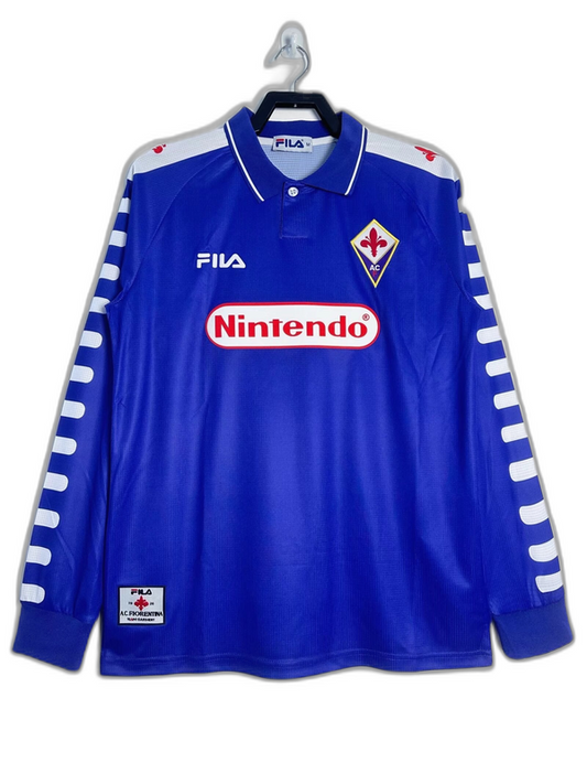 Camisa Fiorentina 98/99 I Home - Manga Longa Versão Retro