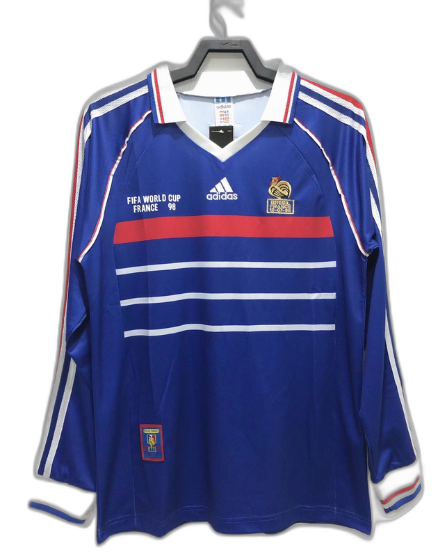 Camiseta local de Francia 1998 I - Versión retro de manga larga