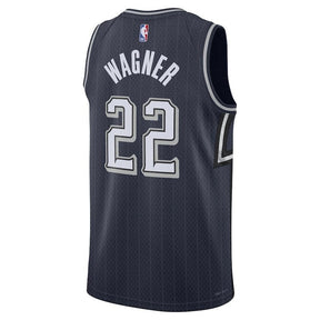 Camiseta unisex de la NBA Franz Wagner Orlando Magic 23/24 - Azul marino - Edición City