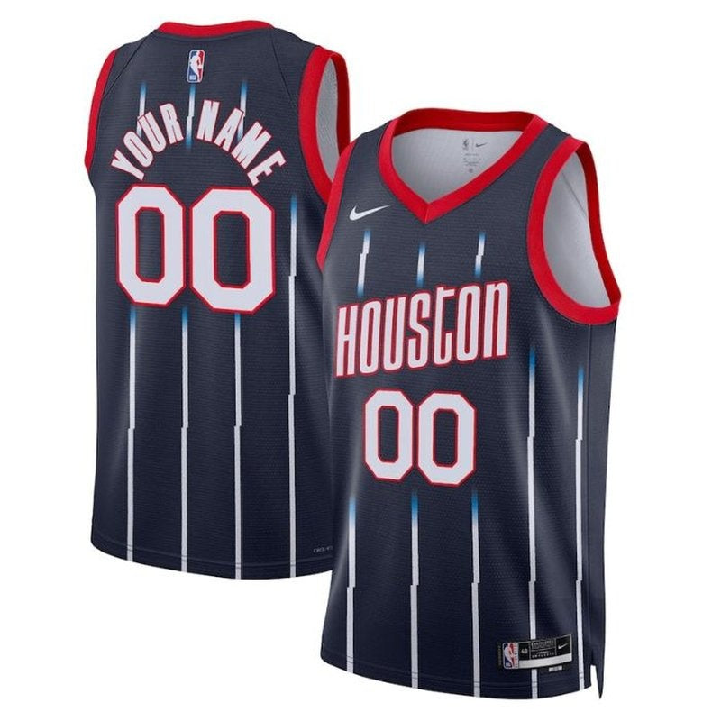 Camiseta unisex de la NBA de los Houston Rockets 2023 - Edición City - Azul marino 