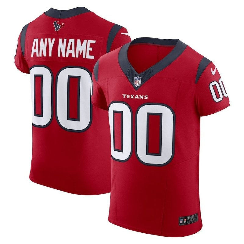 Houston Texans - Camisa NFL Alternativa Personalizada - Vermelha 