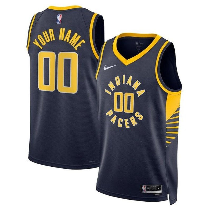Camisa Indiana Pacers Unissex 2023 NBA Azul Marinho - Edição Ícone 