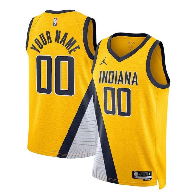Camisa Indiana Pacers NBA Unissex 2023 - Edição Statement - Amarela 