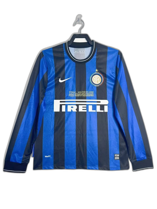 Camiseta de local del Inter de Milán 2010 I - Versión retro de manga larga
