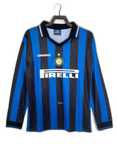 Camisa Home Inter de Milão 97/98 I - Versão Retrô de Manga Longa