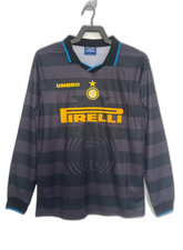 Camisa reserva do Inter de Milão 97/98 II - Versão retrô de manga comprida